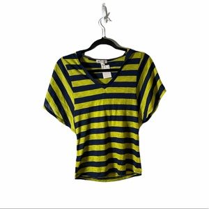 Stripe tee with hood